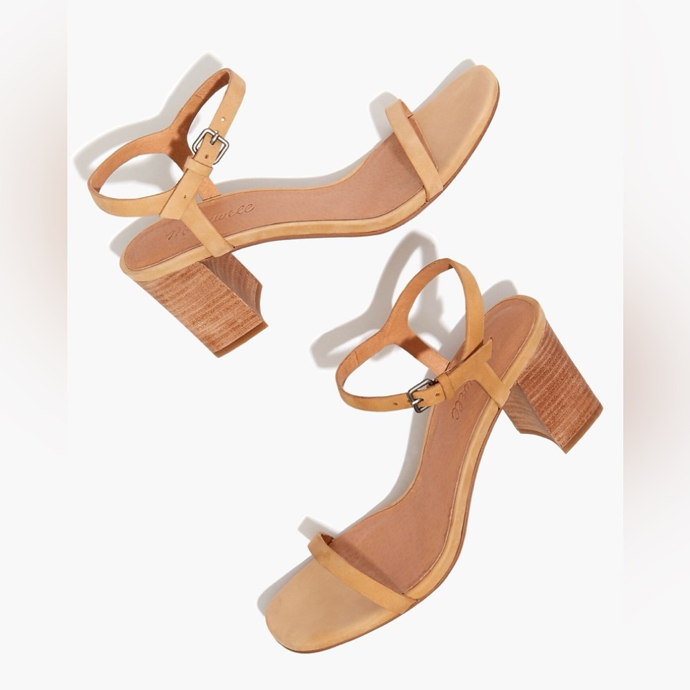 Madewell The Hollie Ankle-Strap Sandal in Nubuck Leather
